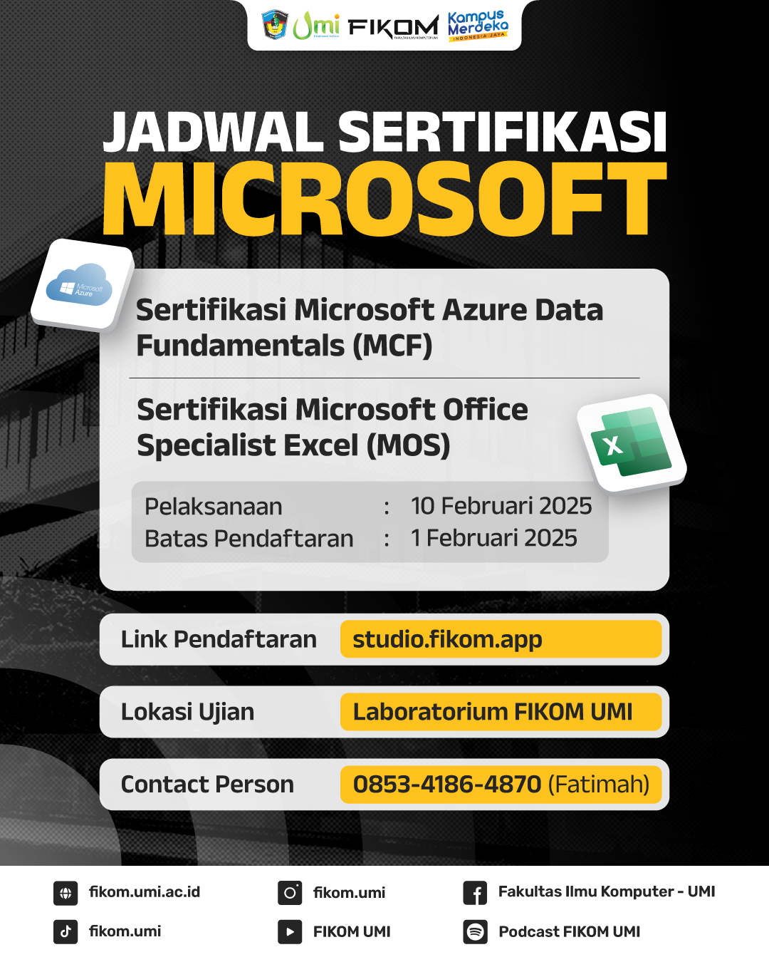 Jadwal Sertifikasi Microsoft